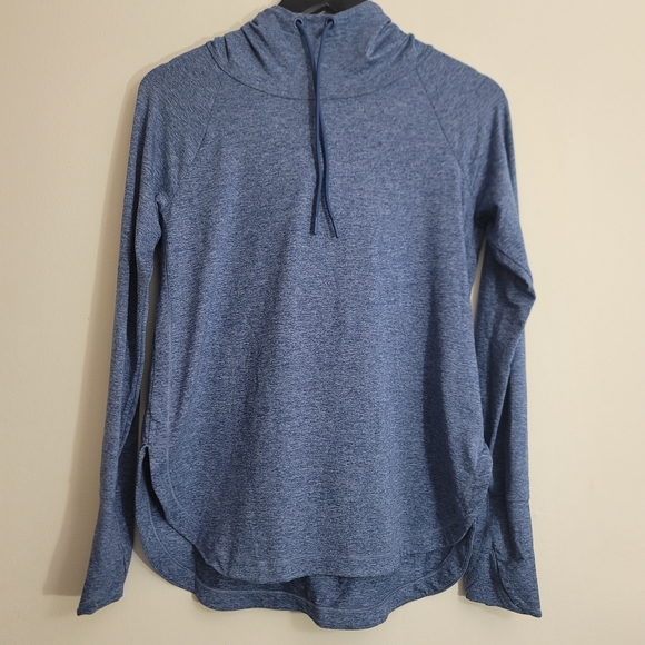 Athleta Tops - Athleta Uptempo Hoodie Sweatshirt Women's Size Sp Chrome Blue